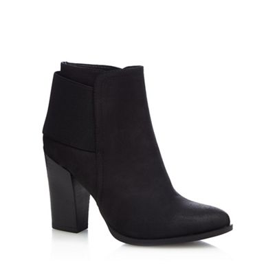 Black 'Acililla' block heeled ankle boots